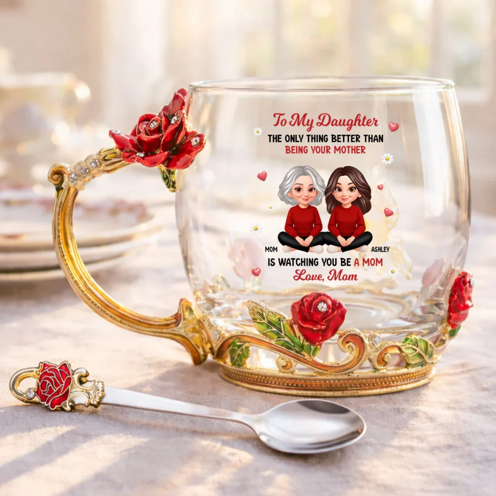 The Only Thing Better Than Being Your Mom - Personalized Enamel Flower Tea Cup - Mother's Day Gift